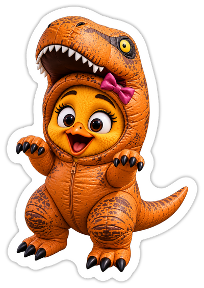 Dinosaur Costume Sticker