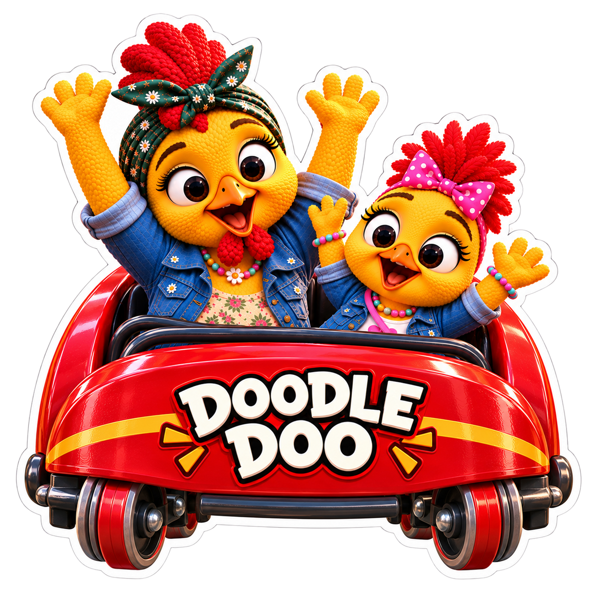 Roller Coaster Sticker