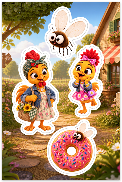 Donut Sticker Pack – Sharing Is Caring