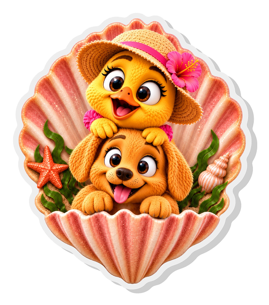 The Seashell Stealer Pin