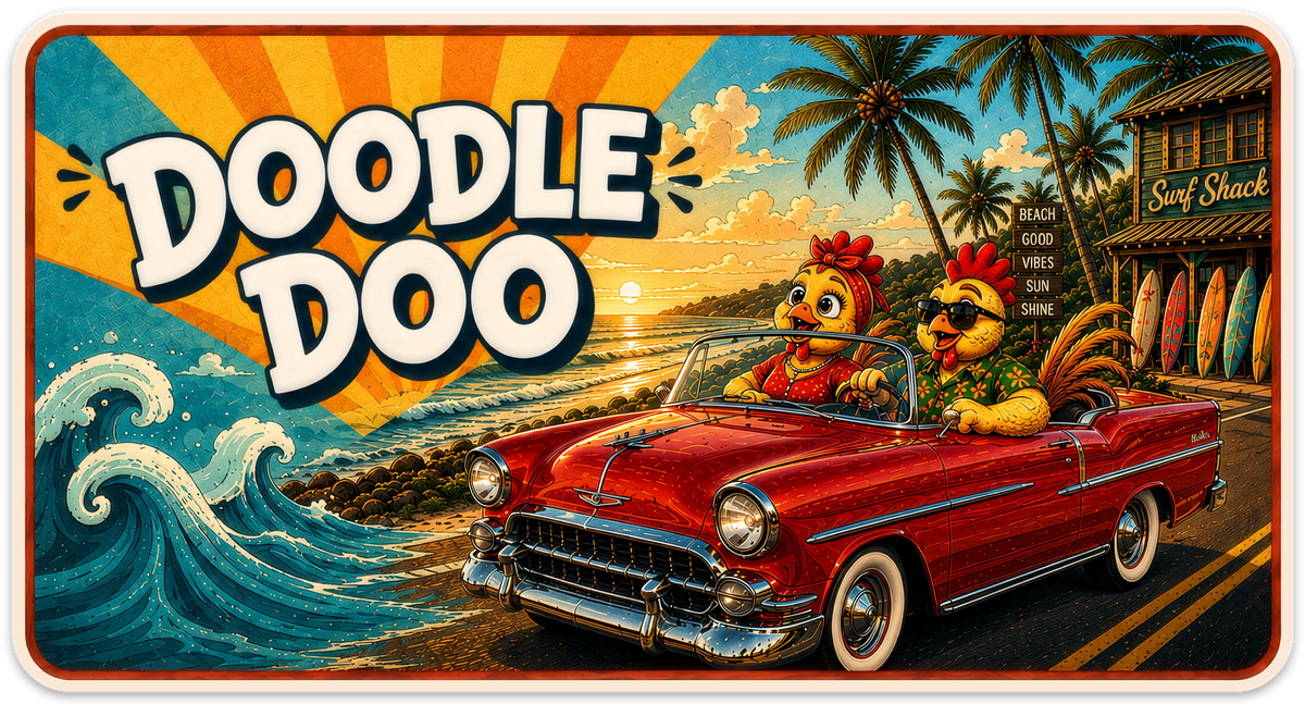 Doodle Doo Bumper Sticker