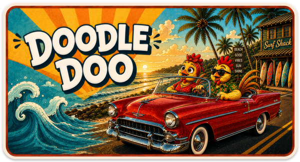 Doodle Doo Bumper Sticker