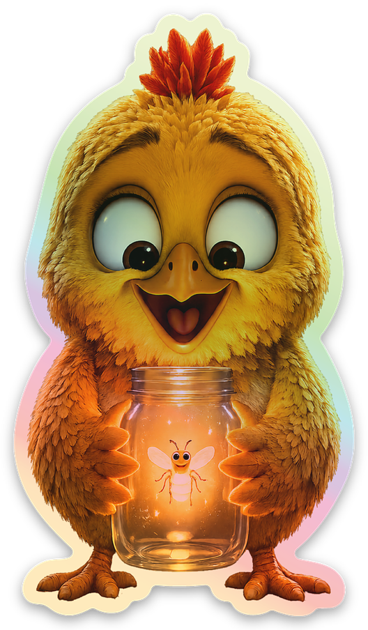 Firefly Holographic Sticker